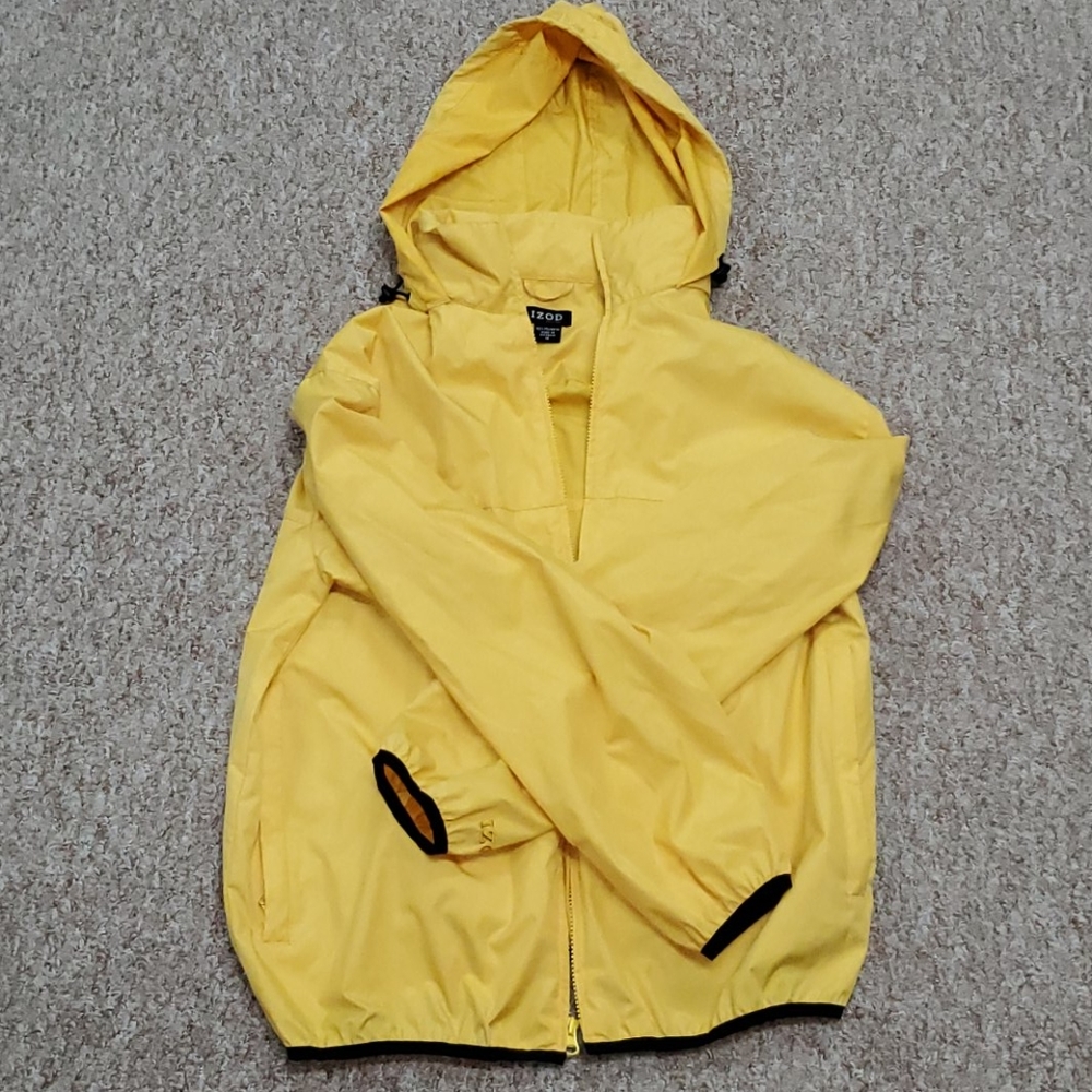 IZOD yellow rain coat